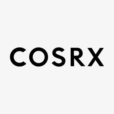 Cosrx logo, a popular Korean skincare brand known for its effective formulations, focusing on skin concerns like acne, aging, and hydration.