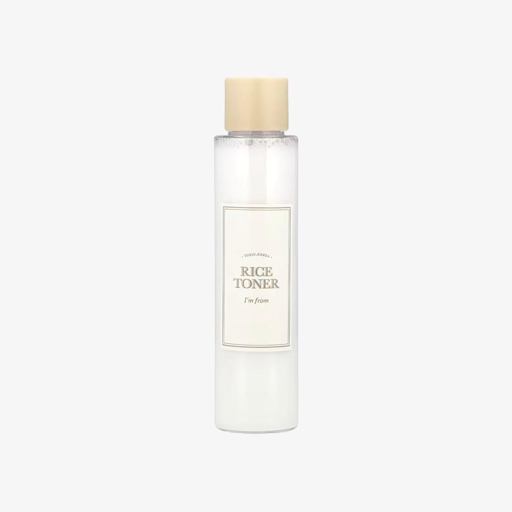 I'm From Rice Toner, a brightening and hydrating Korean toner infused with rice extract to nourish and improve skin texture.