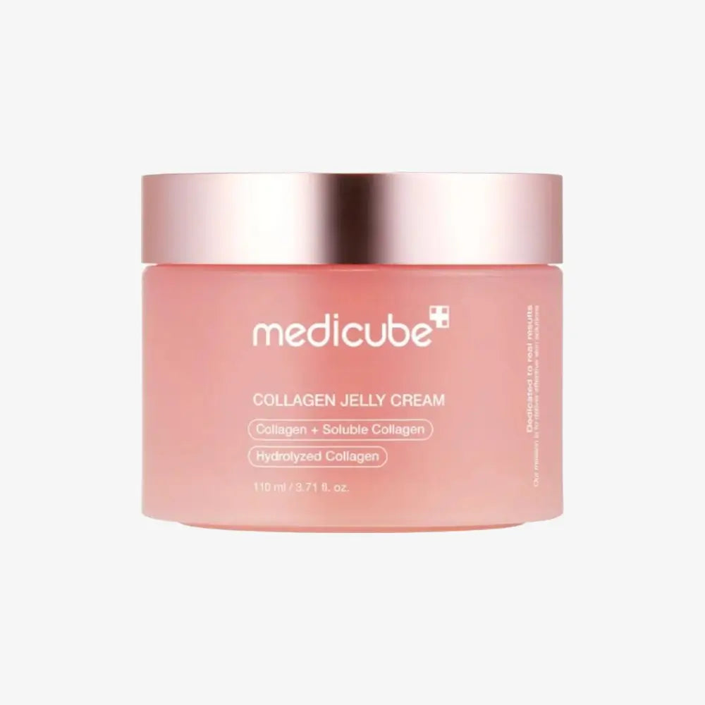 Medicube Collagen Jelly Cream – A luxurious Korean moisturizer infused with hydrolyzed collagen and soluble collagen to deeply hydrate, firm, and plump the skin for a youthful glow.